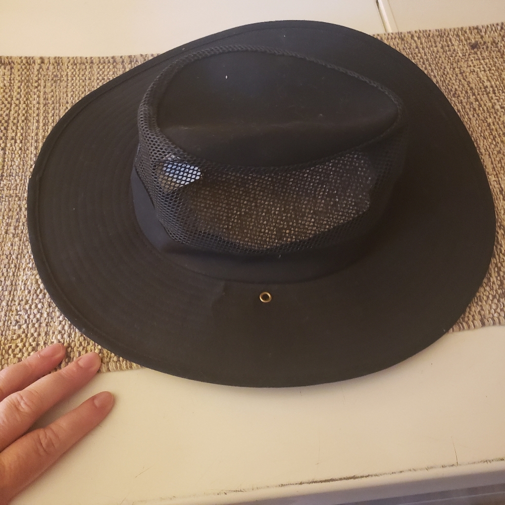 Swiss Tech Cap Wide Brim Outdoor Fishing Sun Boonie Hat UV Black